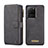 Custodia Portafoglio In Pelle Cover con Supporto C02S per Samsung Galaxy S20 Ultra 5G Nero