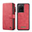 Custodia Portafoglio In Pelle Cover con Supporto C02S per Samsung Galaxy S20 Ultra 5G Rosso