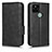 Custodia Portafoglio In Pelle Cover con Supporto C02X per Google Pixel 5