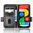 Custodia Portafoglio In Pelle Cover con Supporto C02X per Google Pixel 5