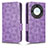 Custodia Portafoglio In Pelle Cover con Supporto C02X per Huawei Honor Magic5 Lite 5G Viola