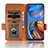 Custodia Portafoglio In Pelle Cover con Supporto C02X per Motorola Moto E32s