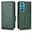 Custodia Portafoglio In Pelle Cover con Supporto C02X per Motorola Moto Edge 30 5G Verde