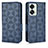 Custodia Portafoglio In Pelle Cover con Supporto C02X per OnePlus Nord 2T 5G Blu
