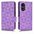 Custodia Portafoglio In Pelle Cover con Supporto C02X per Oppo A58 5G Viola