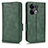 Custodia Portafoglio In Pelle Cover con Supporto C02X per Oppo Reno8 Pro 5G Verde