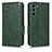 Custodia Portafoglio In Pelle Cover con Supporto C02X per Samsung Galaxy S22 5G Verde