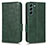 Custodia Portafoglio In Pelle Cover con Supporto C02X per Samsung Galaxy S23 5G Verde