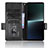 Custodia Portafoglio In Pelle Cover con Supporto C02X per Sony Xperia 1 V