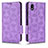 Custodia Portafoglio In Pelle Cover con Supporto C02X per Sony Xperia Ace III Viola