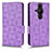 Custodia Portafoglio In Pelle Cover con Supporto C02X per Sony Xperia PRO-I Viola