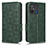 Custodia Portafoglio In Pelle Cover con Supporto C02X per Xiaomi Redmi 12C 4G Verde
