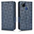 Custodia Portafoglio In Pelle Cover con Supporto C02X per Xiaomi Redmi 9C Blu