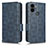 Custodia Portafoglio In Pelle Cover con Supporto C02X per Xiaomi Redmi A1 Plus Blu
