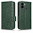 Custodia Portafoglio In Pelle Cover con Supporto C02X per Xiaomi Redmi A1 Plus Verde