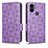 Custodia Portafoglio In Pelle Cover con Supporto C02X per Xiaomi Redmi A1 Plus Viola