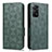 Custodia Portafoglio In Pelle Cover con Supporto C02X per Xiaomi Redmi Note 11 Pro 5G Verde