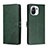 Custodia Portafoglio In Pelle Cover con Supporto C03 per Xiaomi Mi 11 Lite 5G Verde