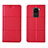 Custodia Portafoglio In Pelle Cover con Supporto C03 per Xiaomi Redmi Note 9 Rosso