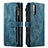 Custodia Portafoglio In Pelle Cover con Supporto C03S per Samsung Galaxy A30S Blu