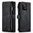 Custodia Portafoglio In Pelle Cover con Supporto C03S per Samsung Galaxy A33 5G Nero
