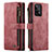 Custodia Portafoglio In Pelle Cover con Supporto C03S per Samsung Galaxy A33 5G Rosso