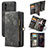 Custodia Portafoglio In Pelle Cover con Supporto C03S per Samsung Galaxy M40S