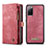 Custodia Portafoglio In Pelle Cover con Supporto C03S per Samsung Galaxy S20 FE (2022) 5G Rosso