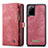 Custodia Portafoglio In Pelle Cover con Supporto C03S per Samsung Galaxy S20 Plus 5G Rosso