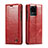 Custodia Portafoglio In Pelle Cover con Supporto C03S per Samsung Galaxy S20 Ultra Rosso