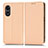 Custodia Portafoglio In Pelle Cover con Supporto C03X per Oppo A58 5G Oro