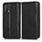 Custodia Portafoglio In Pelle Cover con Supporto C03X per Oppo A74 4G Nero