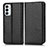 Custodia Portafoglio In Pelle Cover con Supporto C03X per Samsung Galaxy M23 5G Nero
