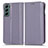 Custodia Portafoglio In Pelle Cover con Supporto C03X per Samsung Galaxy S23 5G Viola