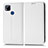 Custodia Portafoglio In Pelle Cover con Supporto C03X per Xiaomi Redmi 9 India Bianco
