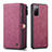 Custodia Portafoglio In Pelle Cover con Supporto C04S per Samsung Galaxy S20 Lite 5G Rosso