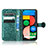 Custodia Portafoglio In Pelle Cover con Supporto C04X per Google Pixel 5 XL 5G
