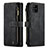 Custodia Portafoglio In Pelle Cover con Supporto C05S per Samsung Galaxy M40S Nero