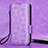 Custodia Portafoglio In Pelle Cover con Supporto C05X per Google Pixel 4a 5G Viola