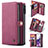 Custodia Portafoglio In Pelle Cover con Supporto C06S per Samsung Galaxy S20 Ultra 5G Rosso