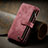 Custodia Portafoglio In Pelle Cover con Supporto C06S per Samsung Galaxy S21 5G Rosso