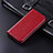 Custodia Portafoglio In Pelle Cover con Supporto C06X per Google Pixel 4 Rosso