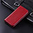 Custodia Portafoglio In Pelle Cover con Supporto C06X per Google Pixel 4a Rosso