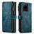 Custodia Portafoglio In Pelle Cover con Supporto C07S per Samsung Galaxy S20 Ultra 5G Blu