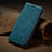 Custodia Portafoglio In Pelle Cover con Supporto C10S per Samsung Galaxy S23 Plus 5G Blu