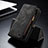 Custodia Portafoglio In Pelle Cover con Supporto C11S per Samsung Galaxy S23 5G Nero