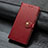 Custodia Portafoglio In Pelle Cover con Supporto D01 per Xiaomi Mi Note 10 Pro Rosso