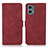 Custodia Portafoglio In Pelle Cover con Supporto D01Y per Motorola Moto G 5G (2023) Rosso