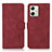 Custodia Portafoglio In Pelle Cover con Supporto D01Y per Motorola Moto G54 5G Rosso