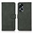Custodia Portafoglio In Pelle Cover con Supporto D01Y per Oppo A38 Verde